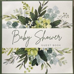 Baby shower guest book